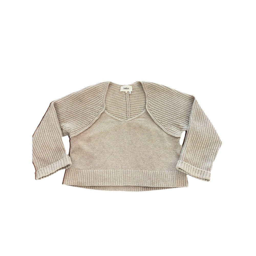 ba&sh Susy Jumper Sweater In Beige $328‎ Women's Size Small